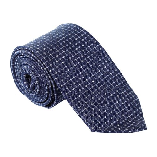 Corbata Unexpected regular fit con textura mini print y cuadros para hombre