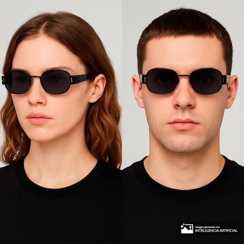 Lente de sol ovalados unisex Dynasol