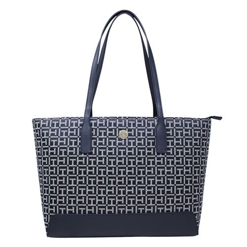 Cartera tote Tommy Hilfiger color azul para mujer
