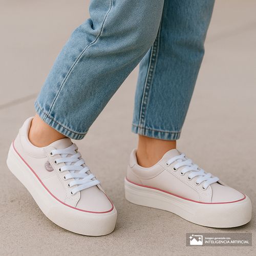Zapato casual Coral Azalea color nude (sand) para mujer