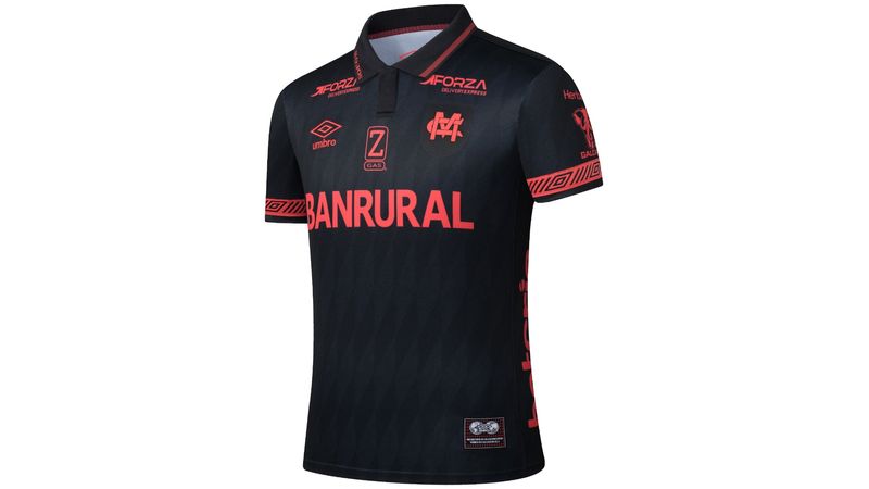 Camiseta tercera equipación Municipal negra estampada 2025-2026