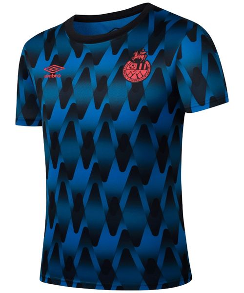 Camiseta prematch Municipal azul estampada 2025-2026 para hombre