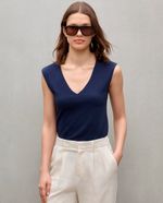 104946864-Camiseta-Easy-Wear-azul-tank-top-sin-mangas-para-mujer