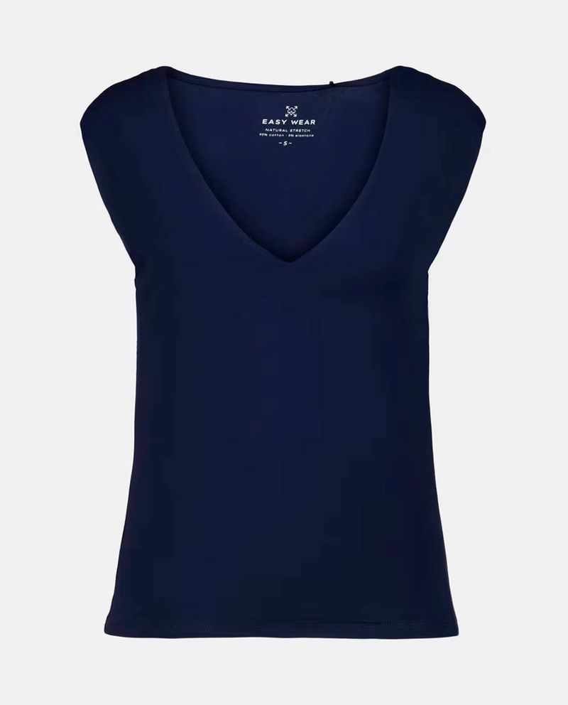 104946864-Camiseta-Easy-Wear-azul-tank-top-sin-mangas-para-mujer