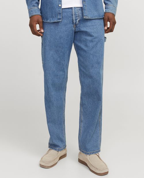 Jeans carpenter Jack & Jones loose fit azul denim para hombre