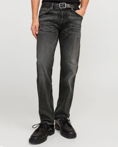 Jeans carpenter Jack & Jones slim fit negro denim lavado para hombre