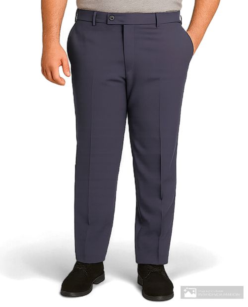 Pantalón formal Oscar de la Renta tailored fit azul navy cuadriculado para hombre
