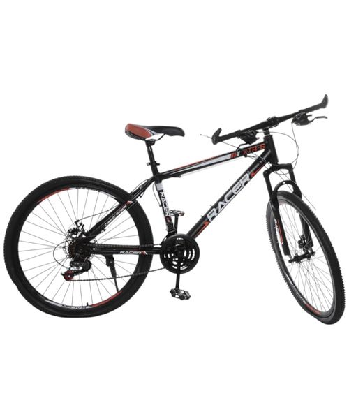 Bicicleta MTB negra Racer rin 26"
