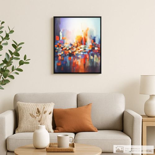 Cuadro decorativo abstracto 70x70 cm
