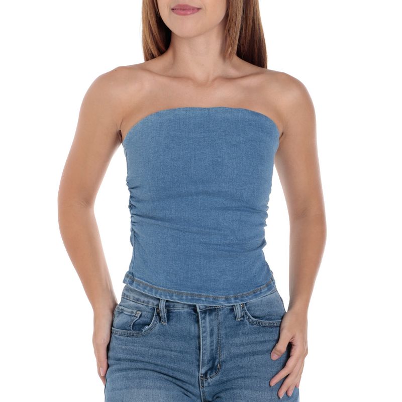 Crop Top Blusa De Jean Mujer Blusa Chaleco Top Jean Mujer BENCUS JEANS