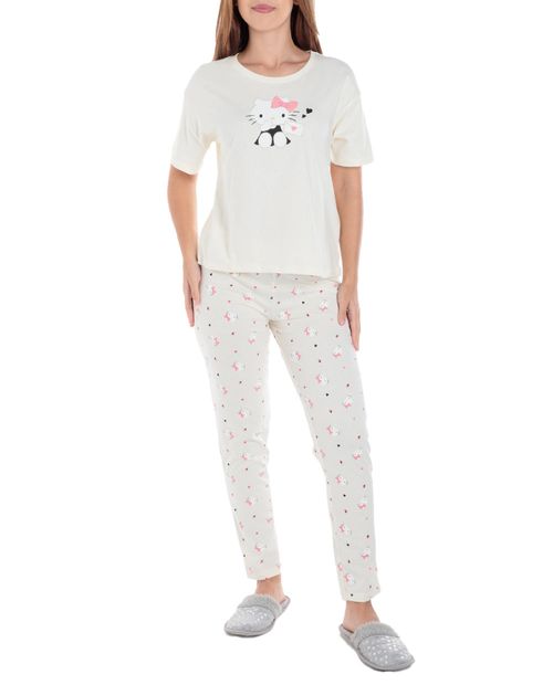 Pijama con pantalón St. Jacks estampada de Hello Kitty para mujer