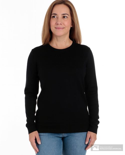 Suéter Sabrina pull over negro para mujer