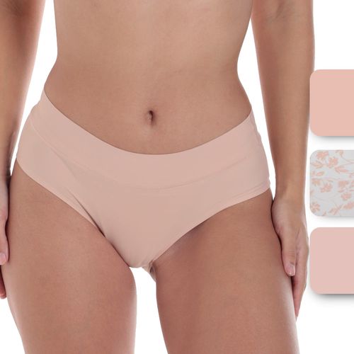Set de 3 panties Rene Rofe de cintura media para mujer