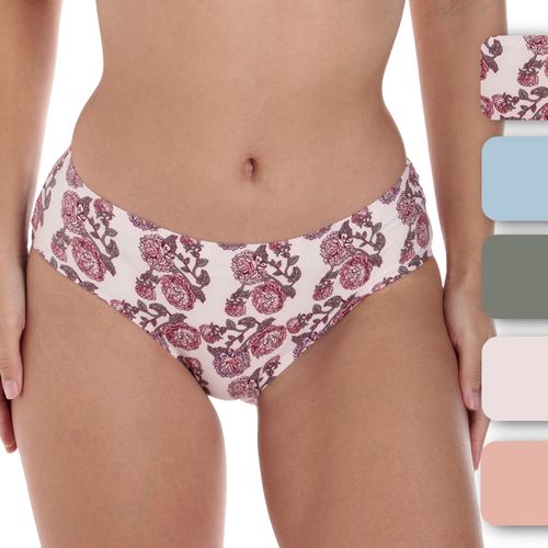 Set de 5 panties Rene Rofe de cintura media para mujer