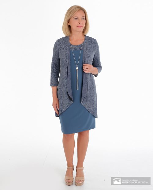 Vestido R&M Richards formal sin mangas para mujer