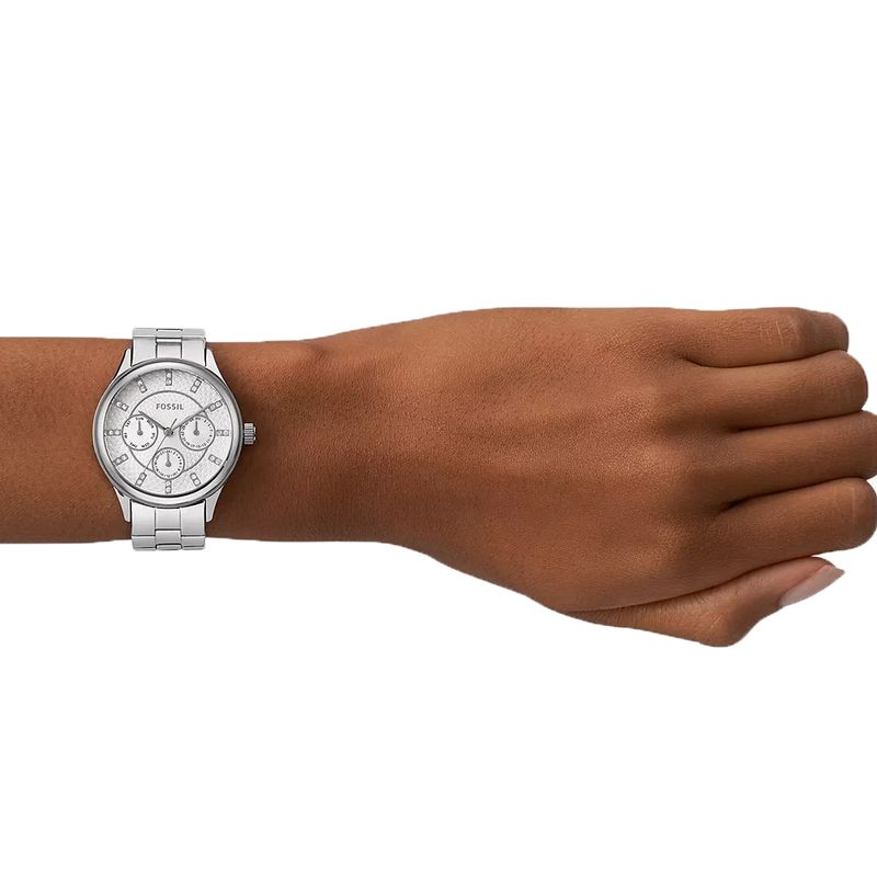 104985872-Reloj-Fossil-analogo-cronografo-de-acero-inoxidable-plateado-para-mujer