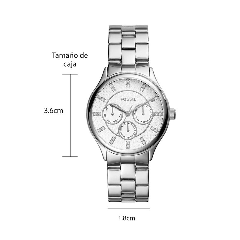 104985872-Reloj-Fossil-analogo-cronografo-de-acero-inoxidable-plateado-para-mujer