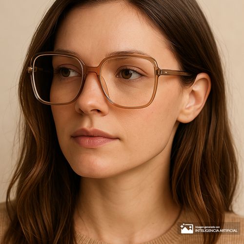 Aro completo Polaroid cuadrado acetato nude