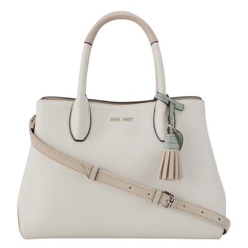 Cartera satchel Nine West Maren color blanco para mujer