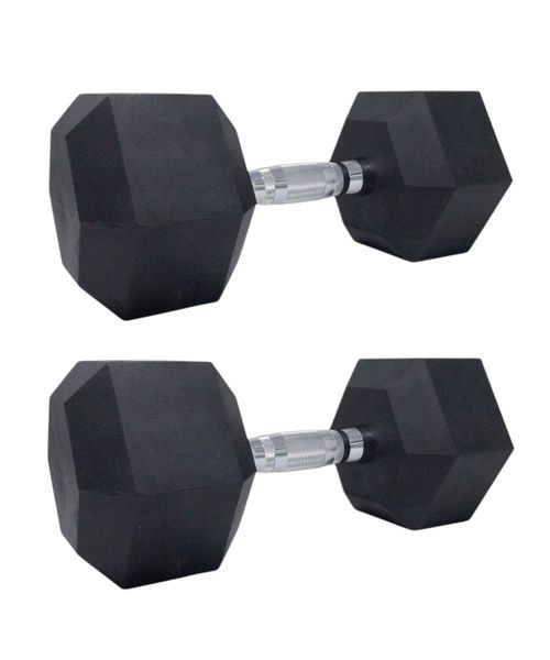 Set de mancuernas hexagonales 40 lb Skelcore