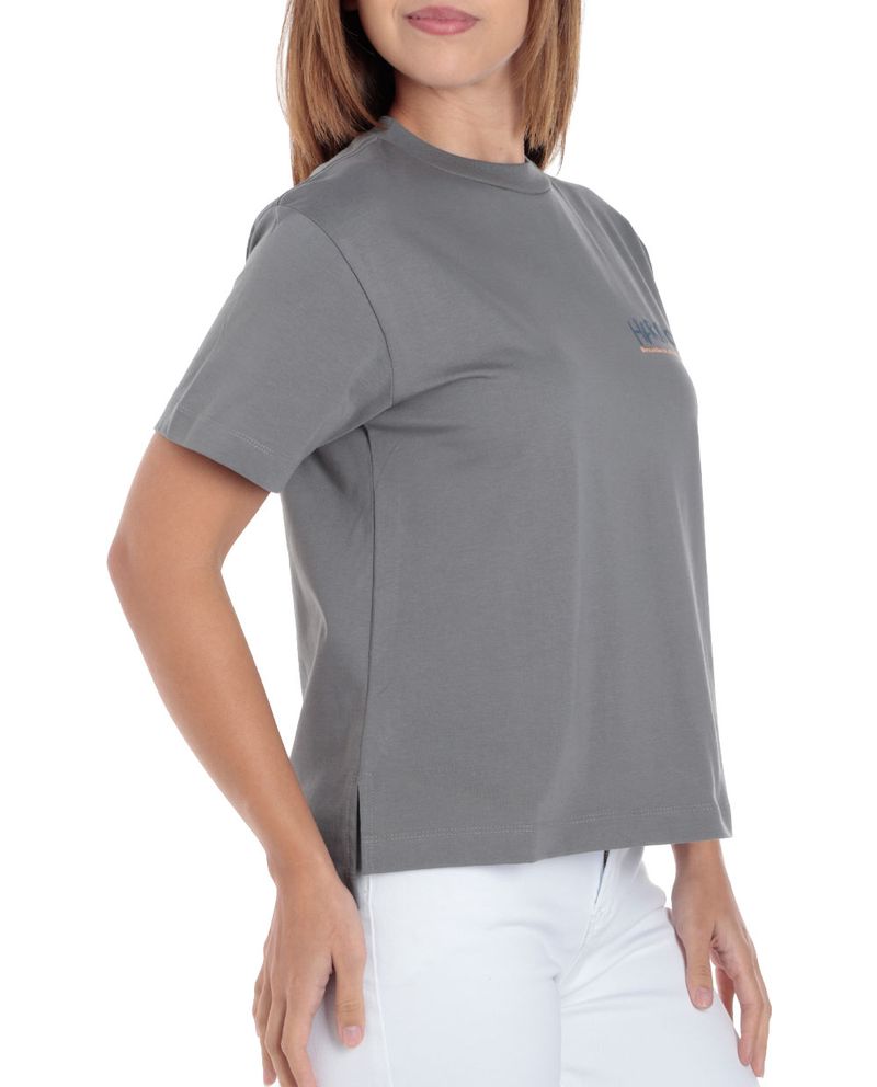 104963814-Camiseta Orange gris de manga corta para mujer
