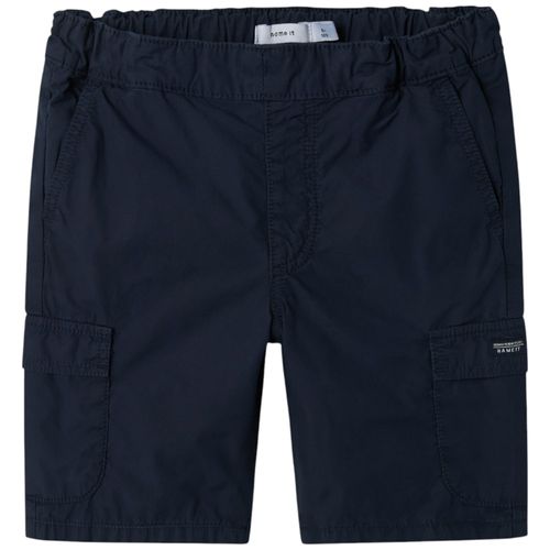 Short azul sólido para niño