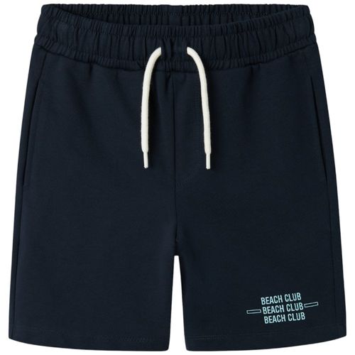 Short azul sólido para niño