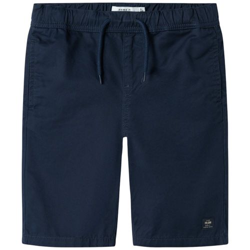 Short azul sólido para niño