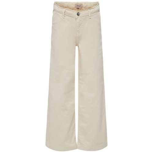 Pantalón blanco sólido para niña