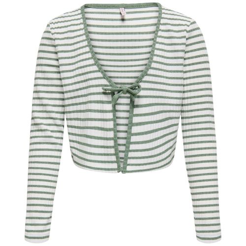 Suéter bicolor a rayas para niña