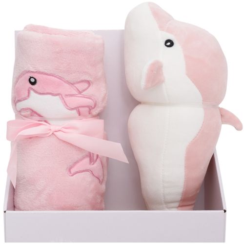 Frazada y peluche de ballena para bebé