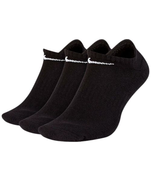 Pack de 3 pares de calcetines deportivos Nike negros para hombre