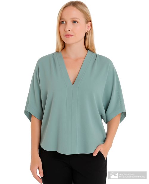 Blusa Marcella formal manga 3/4 para mujer