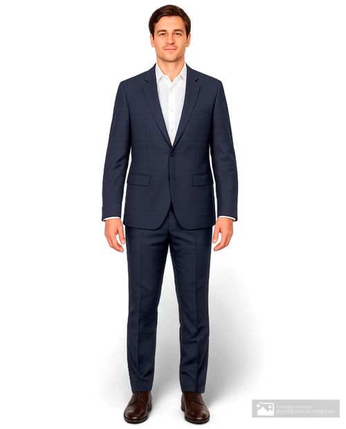 Traje Unexpected slim fit azul navy sólido para hombre