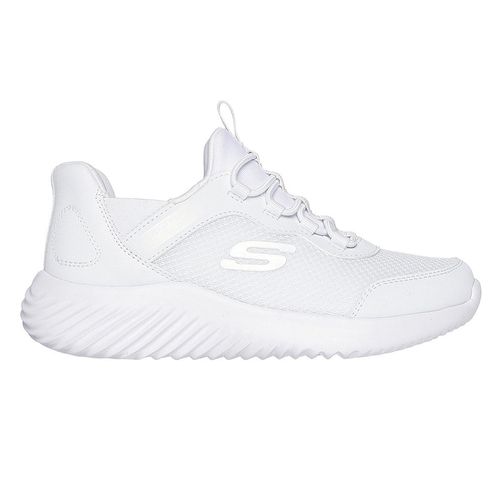 Zapato deportivo casual Skechers blanco para niña