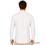 Camisa classic fit Oscar de la Renta blanca con textura para hombre-1752844918069