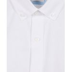 Camisa classic fit Oscar de la Renta blanca con textura para hombre-1752844930028