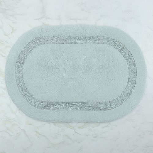 Alfombra ovalda de algodón para baño