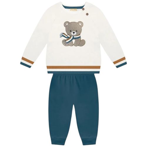 Conjunto de 2 piezas bicolor con estampado para bebé niño