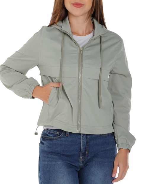 Chaqueta Orange hooded verde para mujer