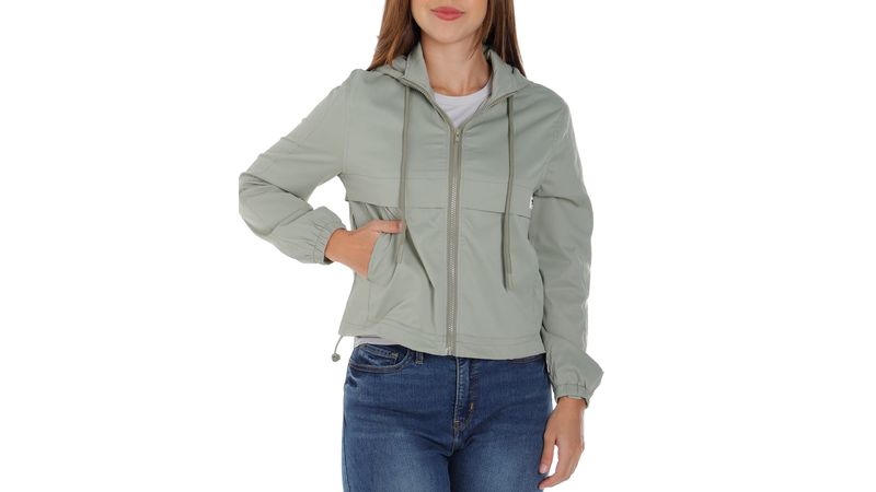 Chaqueta Orange hooded verde para mujer