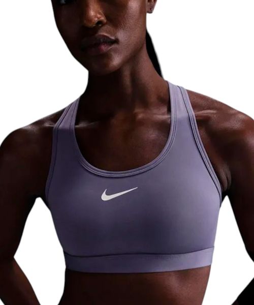 Top deportivo Nike lila sólido para mujer