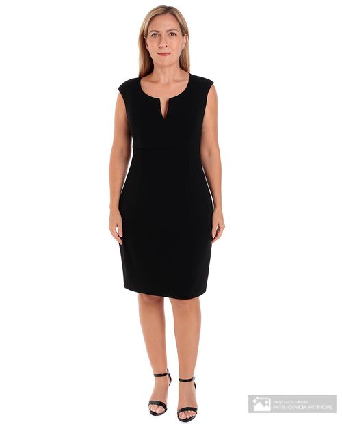 Vestido Connected Apparel formal negro sin mangas para mujer