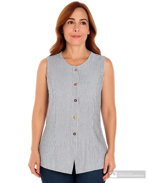 Blusa Sabrina casual rayada  para mujer