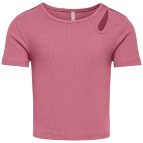 Blusa rosada sólida para niña
