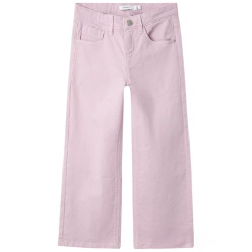 Pantalón morado sólido para niña