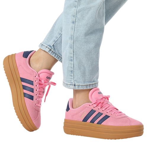 Zapato Adidas VL Court casual rosado para mujer