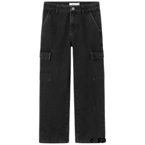 Jeans negro lavado para niña