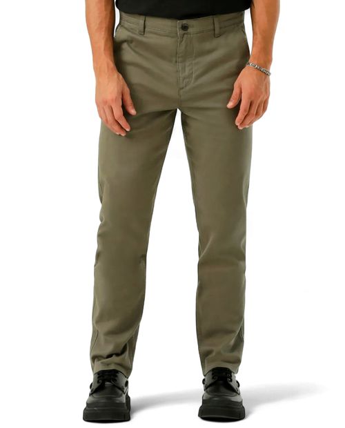 Pantalón chino Dockers slim fit verde sólido para hombre