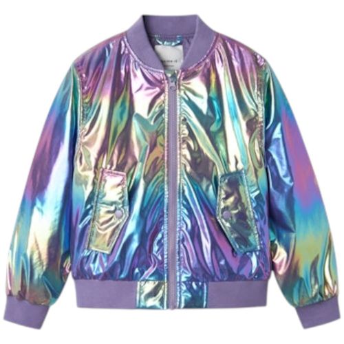 Chaqueta bomber multicolor para niña
